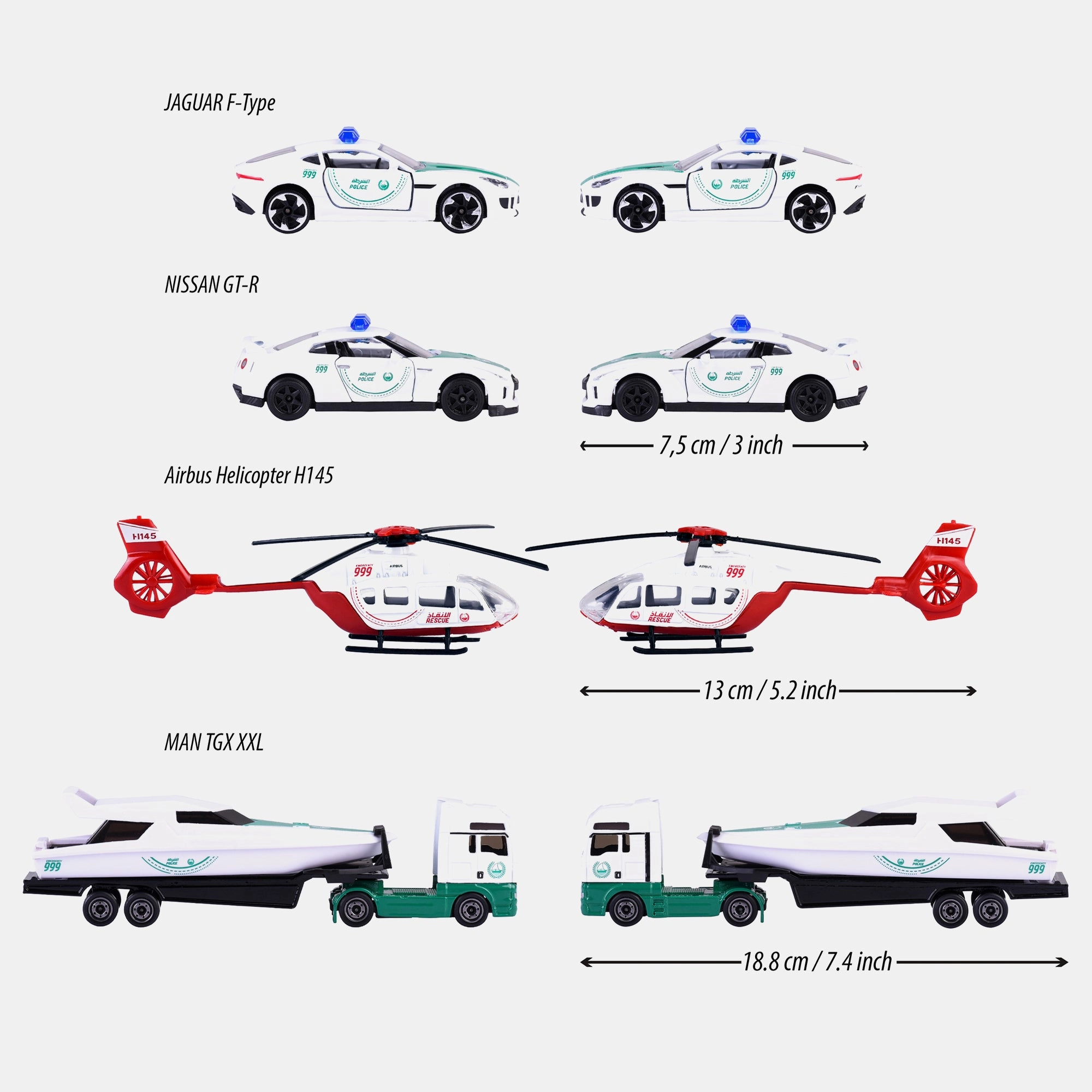 Dubai Police S.O.S - 1:64 16 pcs