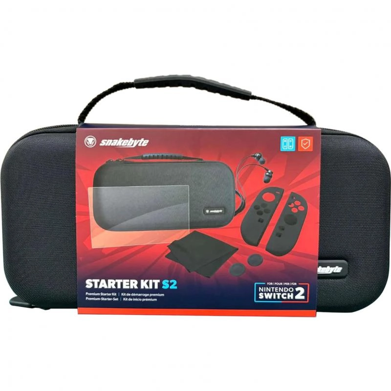 Non Branded Carry Case + Screen Protector + Silicone Grips + Stick Caps + In-Ear Headphone