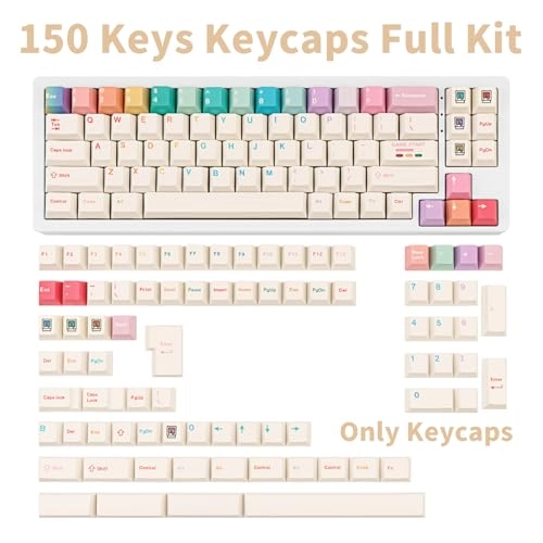 Cute White Keycaps - Wired