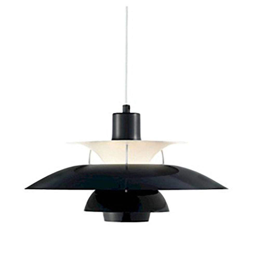 NSXBY Easy Fit Multilayer Single Head Chandelier - 50cm Gradient gray E27