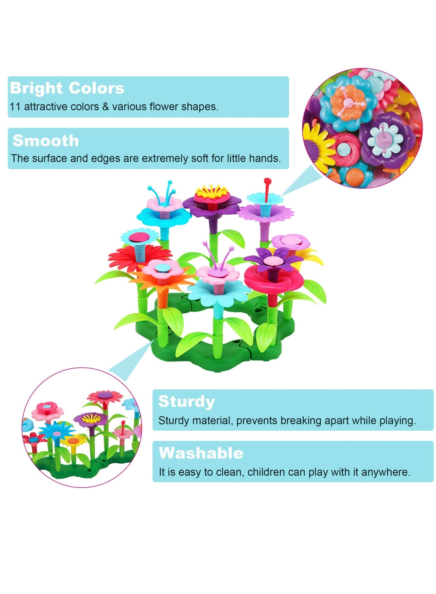 Flower Garden Building Set - STEM Gardening Pretend Play