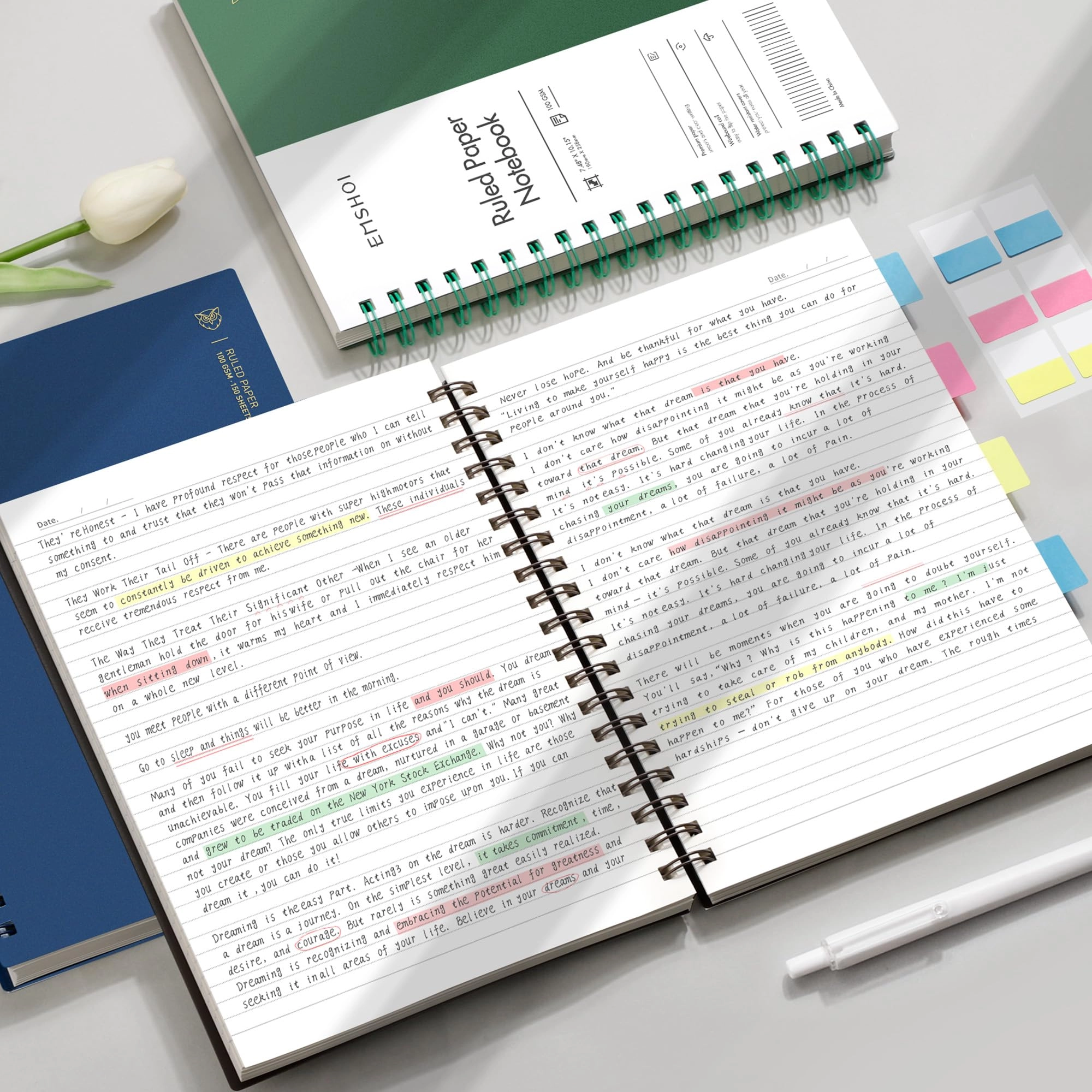 Notebook B5 Spiral - Lined 150 Sheets