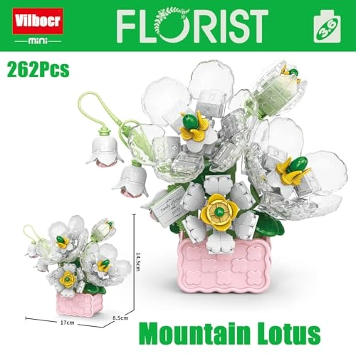 Mini Flower Bouquet Building Set - 1 pcs