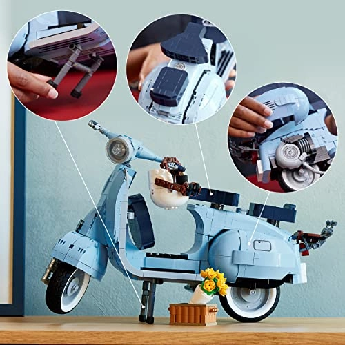 Vespa 125 (10298) - 1106 pieces pastel blue