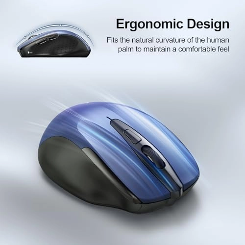 Multi-Device Slim Optical Mouse - Bluetooth, USB