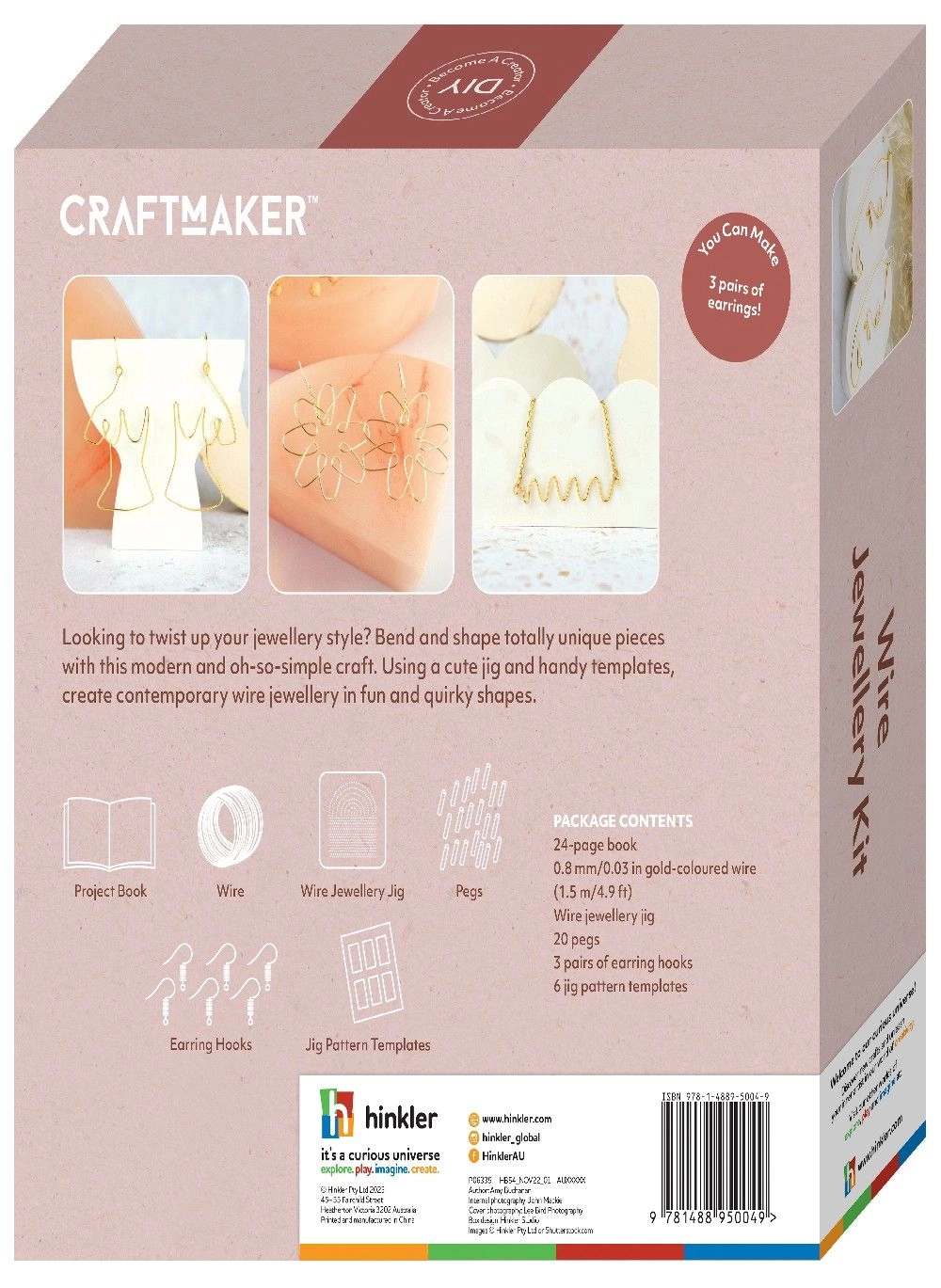 Hinkler Craft Maker Wire Jewellery Kit - Suitable for 8 years and above 0.5 kg