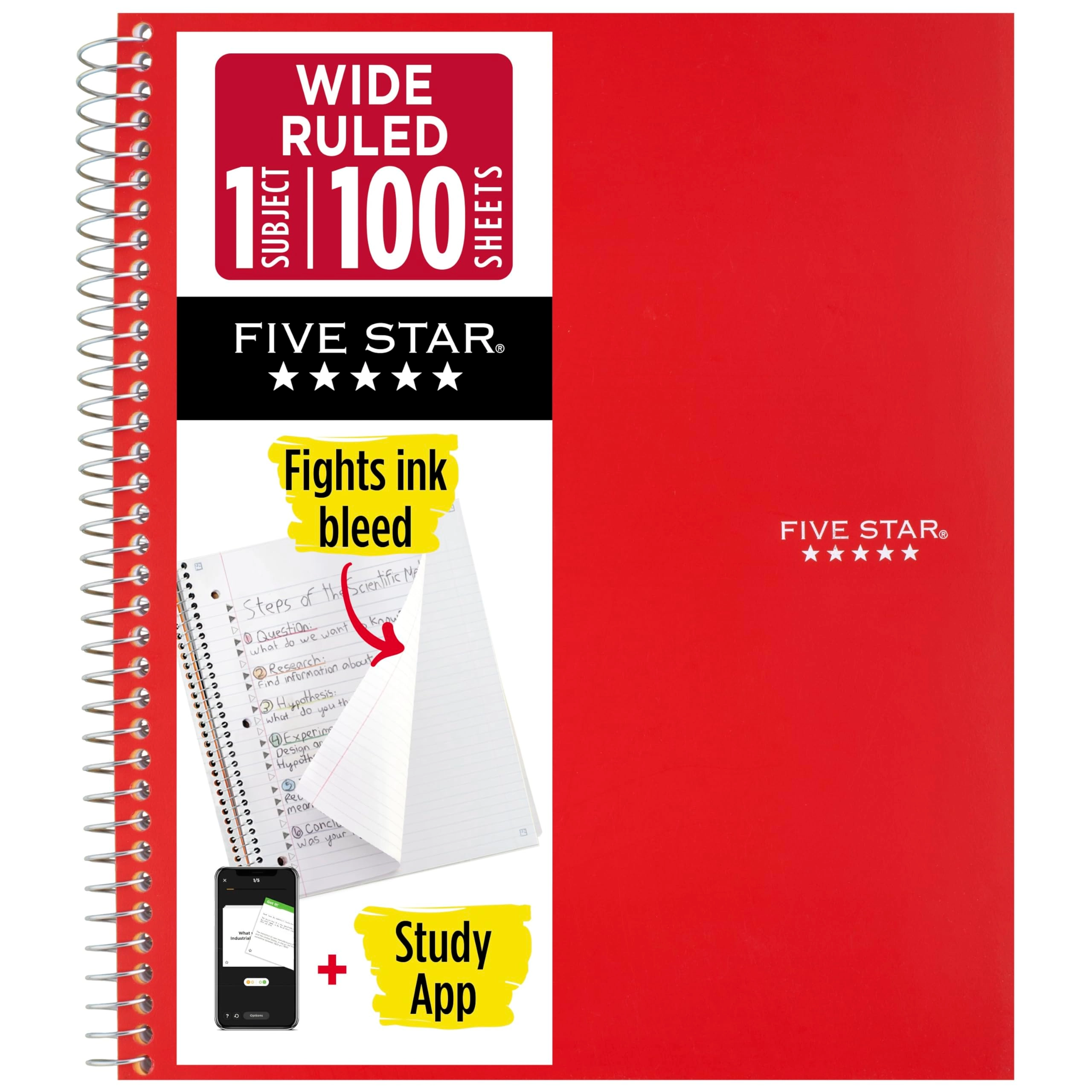 Spiral Notebook 8-1/2" x 11" Spiral - Lined 100 Sheets
