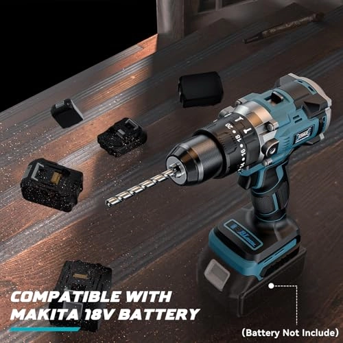 Cordless Drill Set - 18V Brushless 1/2" Keyless Chuck