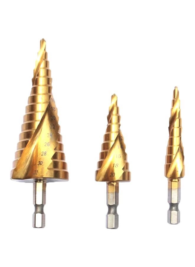 Loquat Spiral Grooved Step Drill Bit - 11.3x2.8x4.8cm
