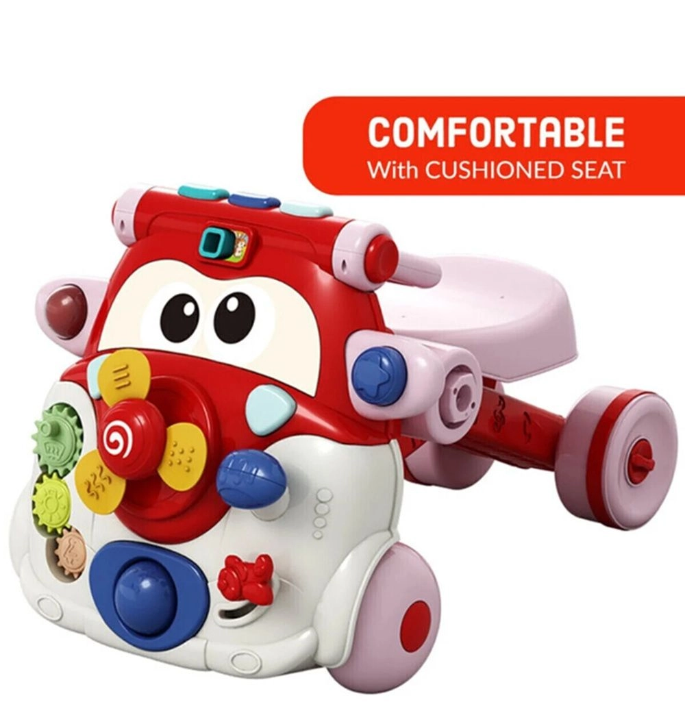 3 in 1 Baby Walker - Green Musical keyboard