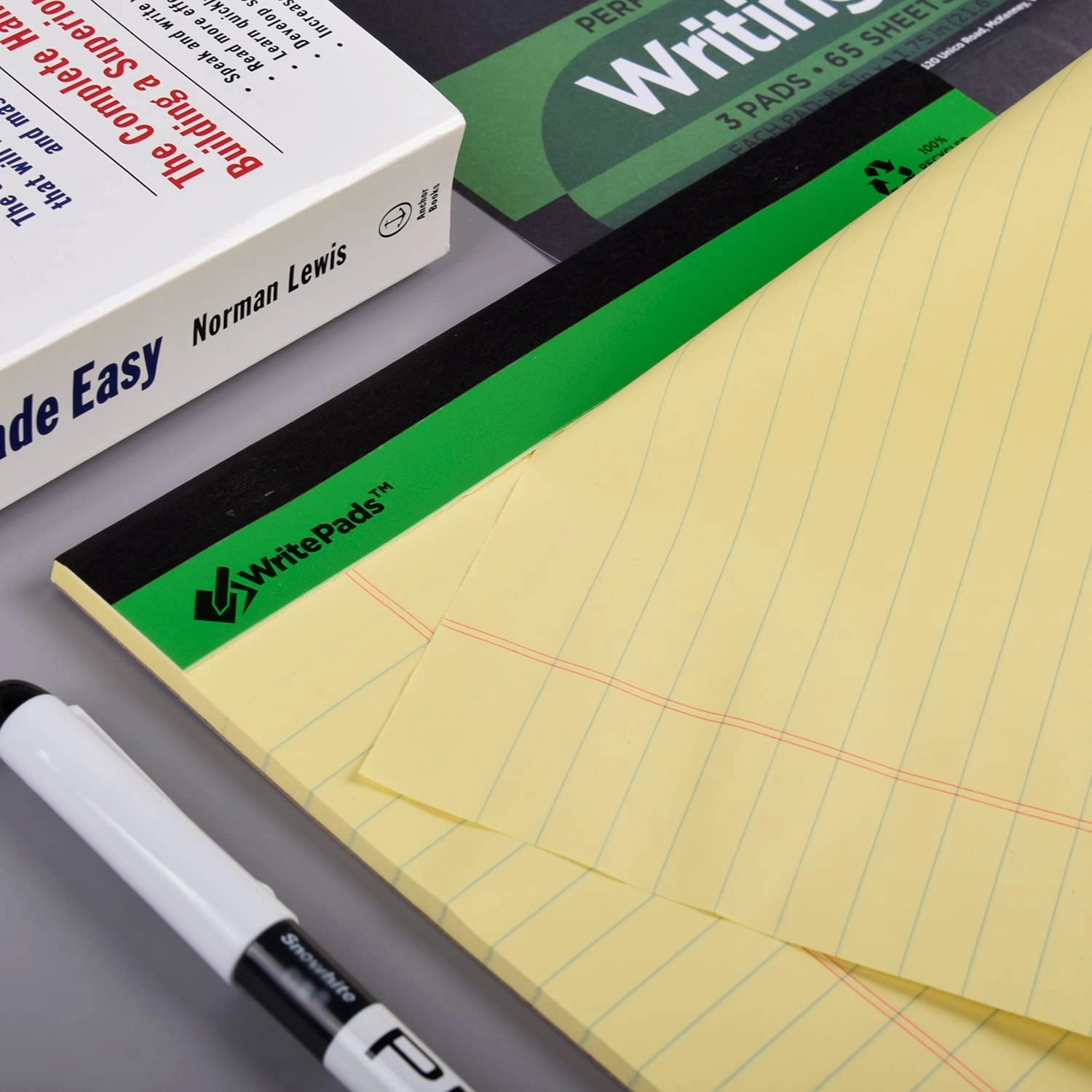 Legal Note pads 8.5-x-11.75-inch - Lined 600 Sheets