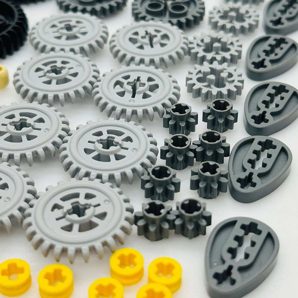 Technical Parts Wheels Gears - Building Blocks Accessories