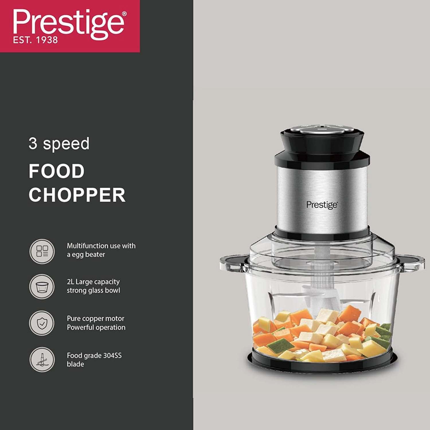 Food Chopper - 2 Litres 220 Volts
