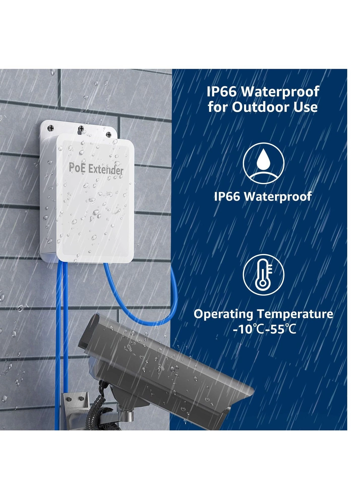 4 Port Outdoor PoE Extender