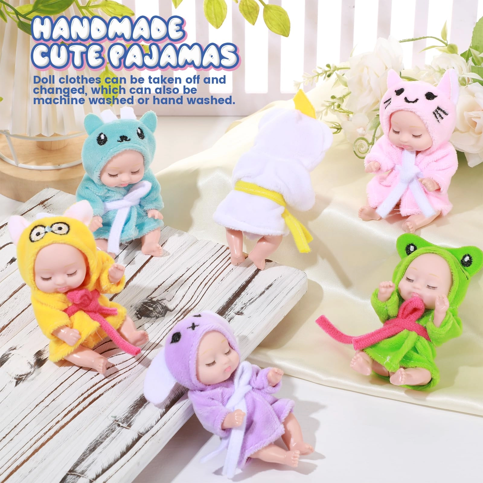 Reborn Baby Doll - 4 Inch 6 Pcs Set