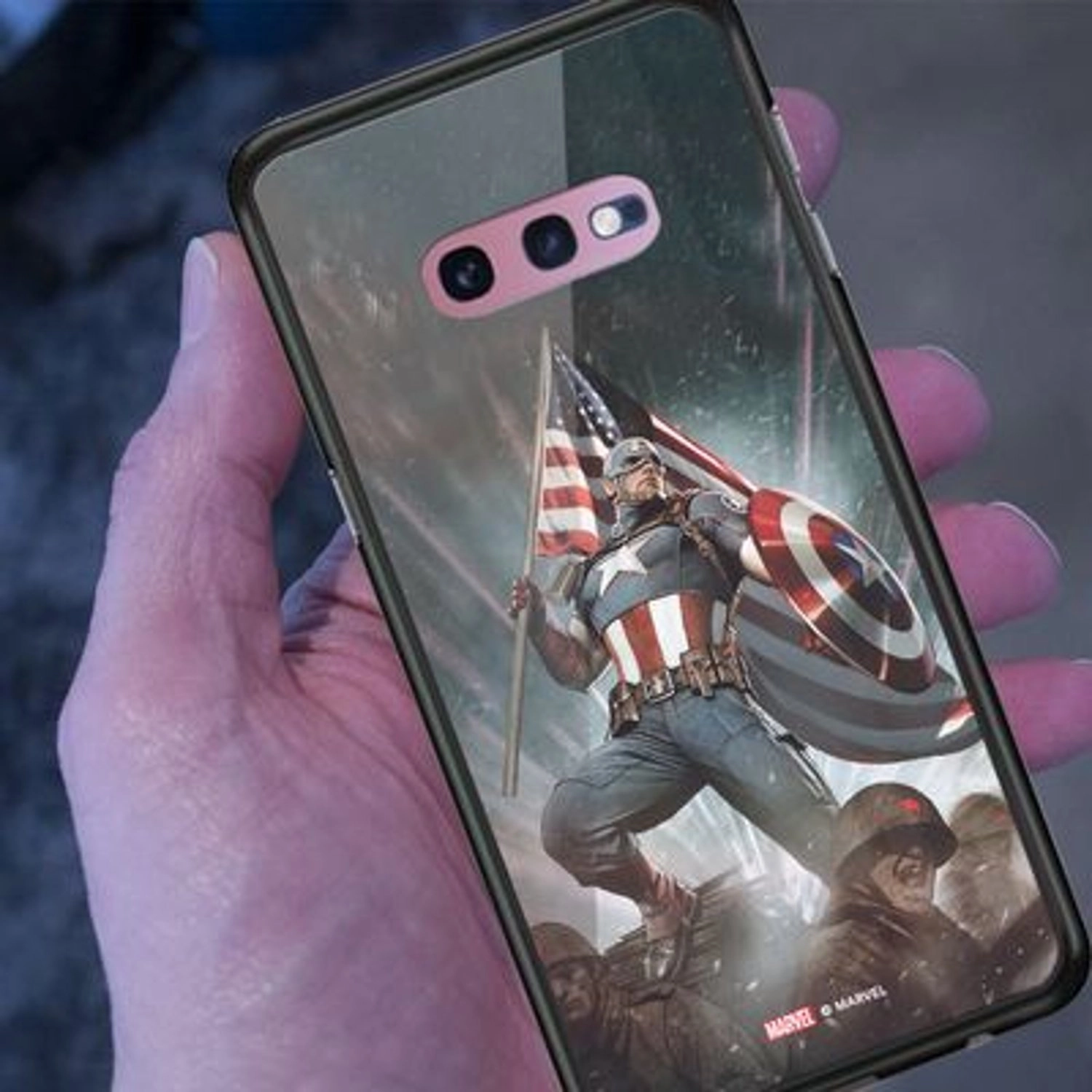 Captain America Back Case for Galaxy S10E