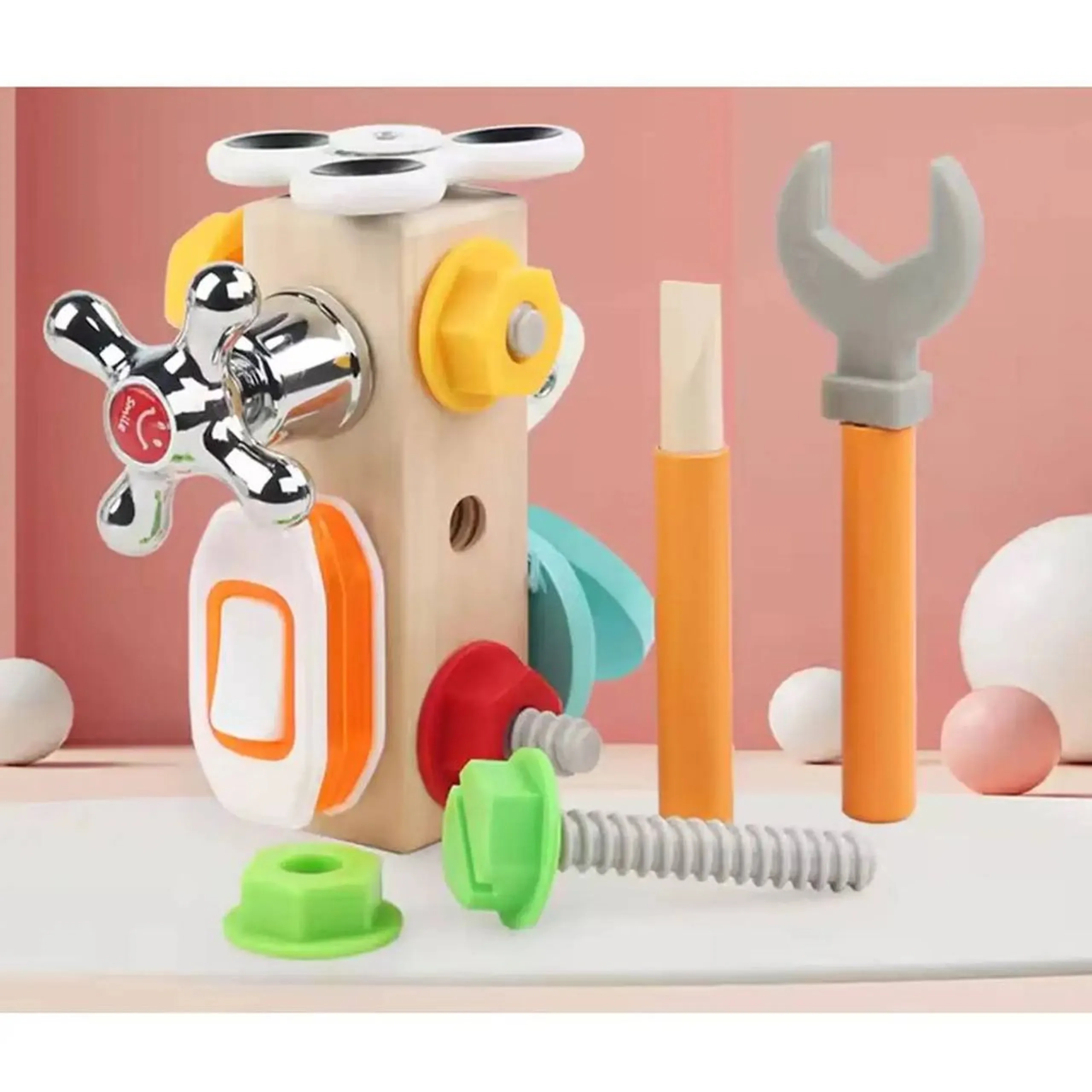 7-In-1 Wooden Sensory Tool Kit - 3+