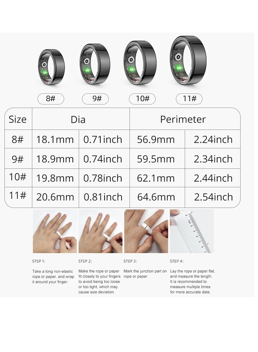 Smart Ring - Size 8