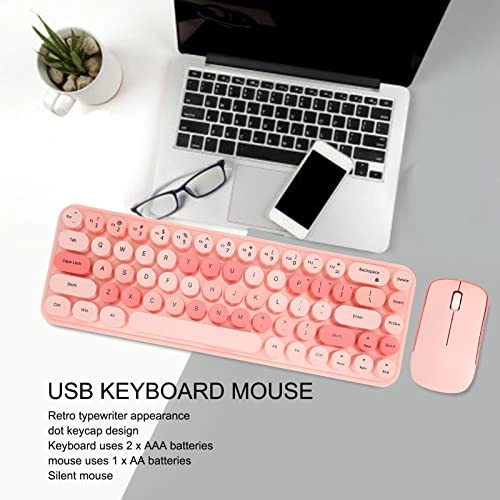 Keyboard and Silent Mouse Combo - Wireless