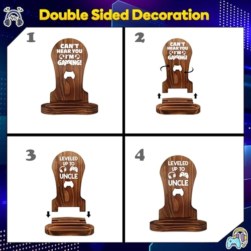 EJ Stand 03 - Headset Stand Wood