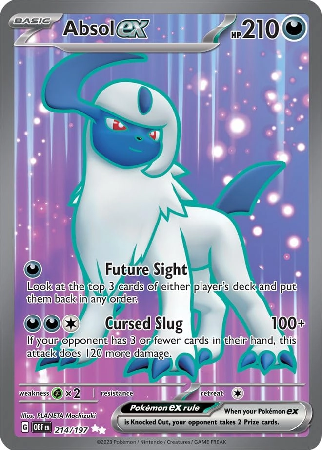 Pokémon Pokemon Absol ex 214/197 - English + Toploader