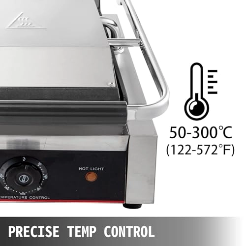 Commercial Panini Press Grill - 490x280mm