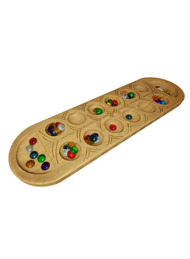Classic Mancala - Fullsized Solid Wooden Board