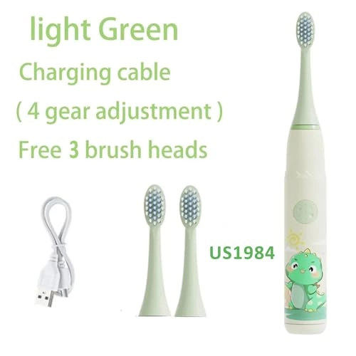 Sonic Electric Toothbrush - 4 Modes 3 Brush Heads Rechargeable