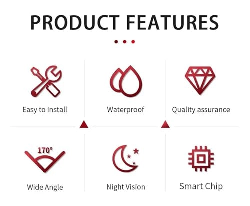 Rear View Camera Fisheye - Night vision Wired 1080P