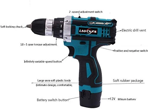 Cordless drill - 1500mAh 12V
