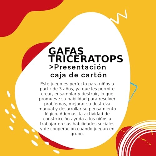 Triceratops Fun Blocks Glasses - 3 years+