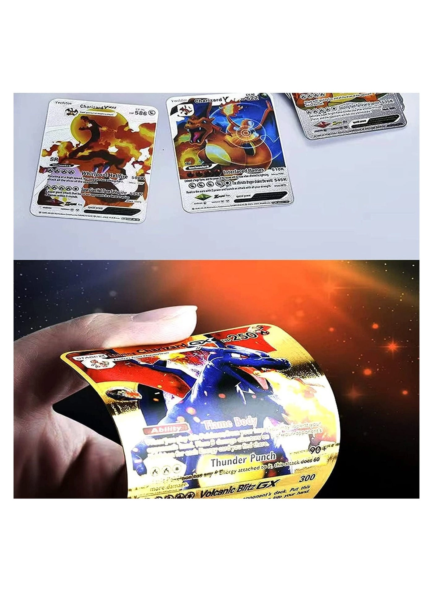 Assorted Cards Deck Box Set - Silver 55pcs