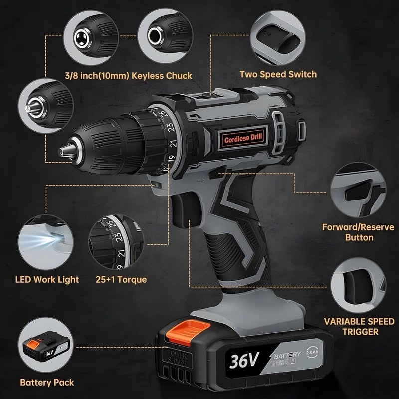 Cordless Drill - 2.0Ah