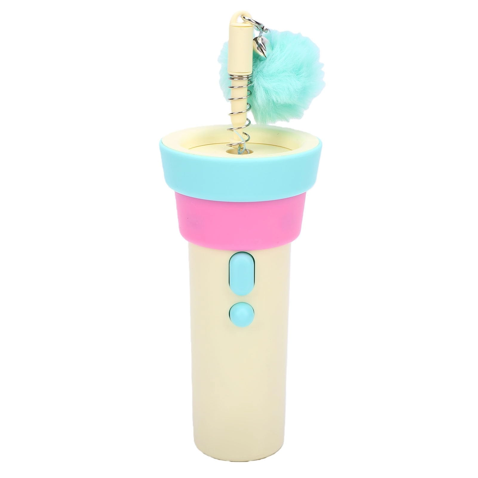 TOPINCN Retractable Cat Teaser Toy - Quiet Drive Plush Rope Attachments