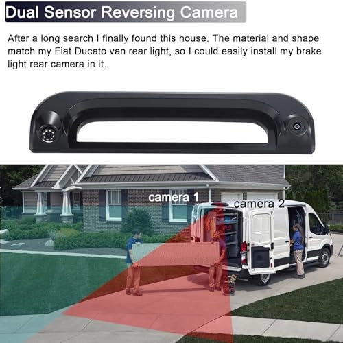 Brake Light Reversing Camera - Night Vision 1280 x 720 pixels