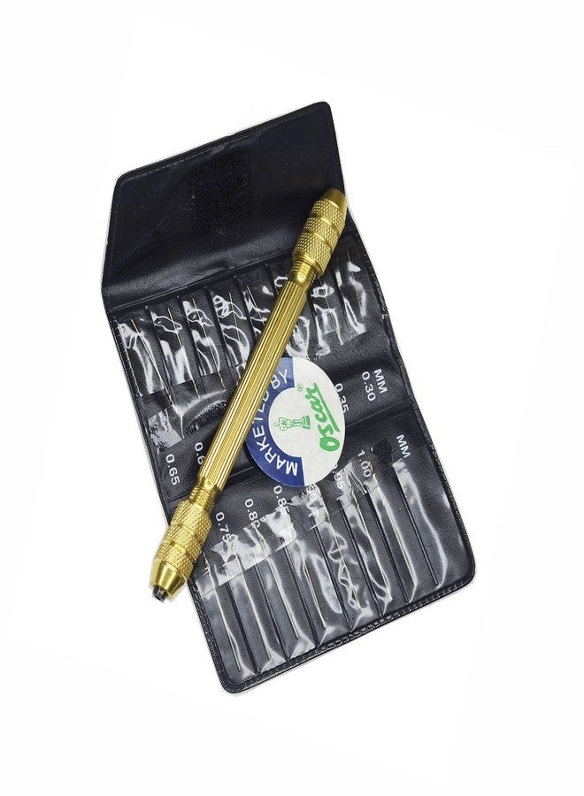 PINGTON PIN VICE - Micro Mini 16Pcs Drill Bits 0.3-1.0 Mm
