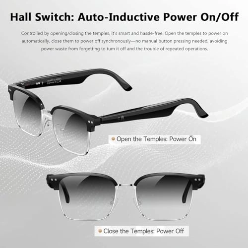 AI Smart Glasses - Real Time Translation 164 Languages BT Calling