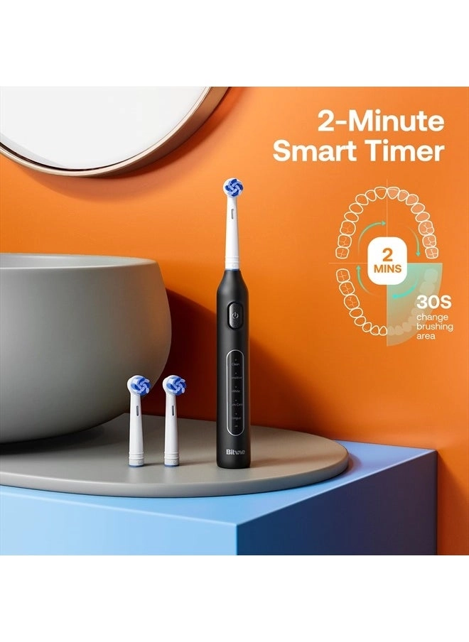 R1 - Rotating Electric Toothbrush 8 Brush Heads Pink