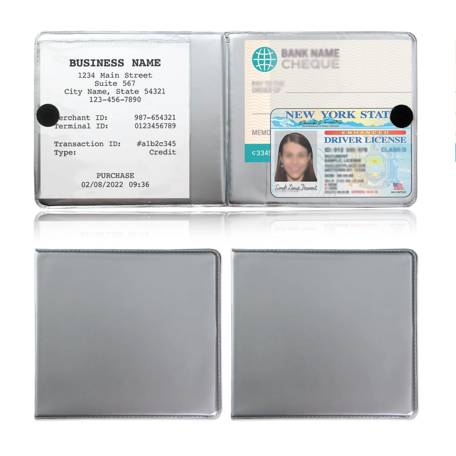 Kewucn Car Registration Insurance Holder - 2 PCS Pink