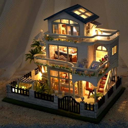 Miniature Wooden Dollhouse