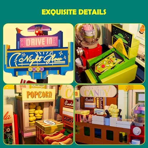 City Drive-in Theater Building Set - 1760 pcs