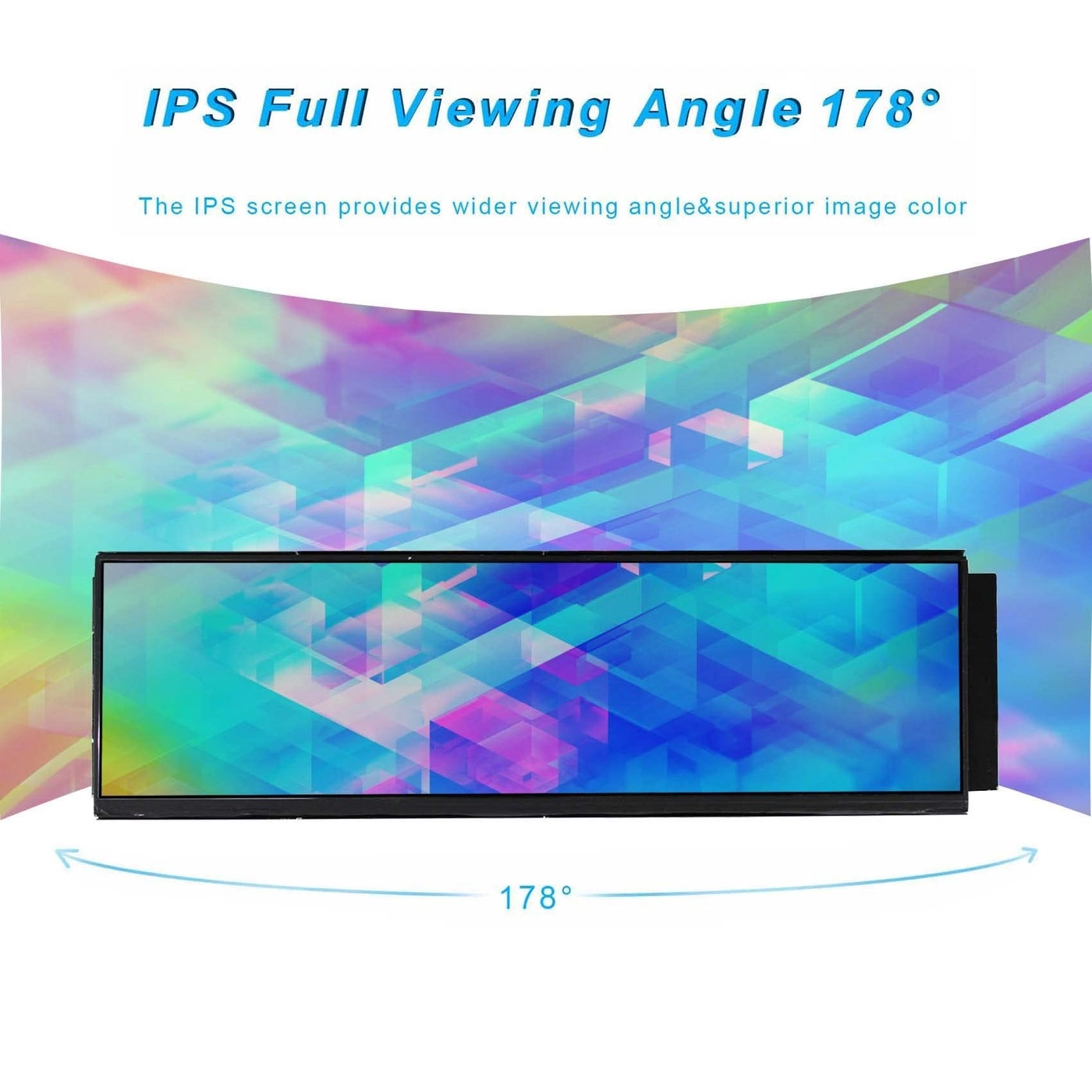 IPS LCD Screen Monitor - 1920x515 126 Inch