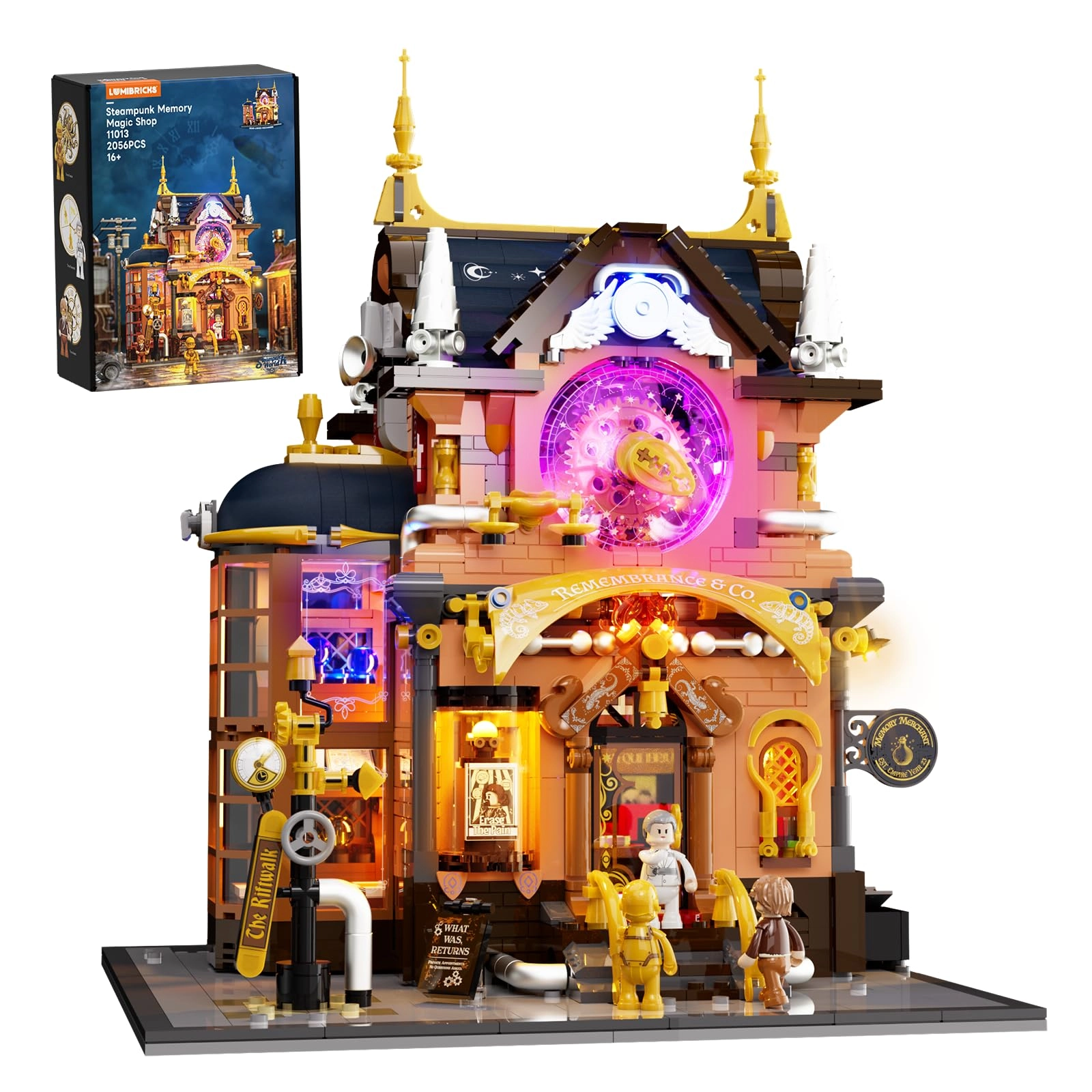 Lumibricks Memory Magic Shop - three unique minifigures 2056 pcs