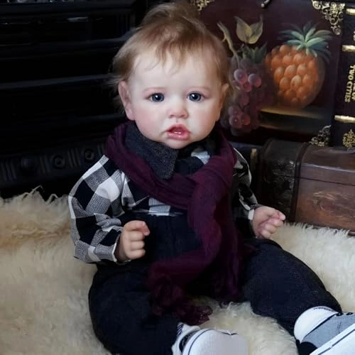KSBD Saskia Reborn Baby Doll - 20 Inch Advanced Painted Vinyl Weighted Cloth Body Ages 3+
