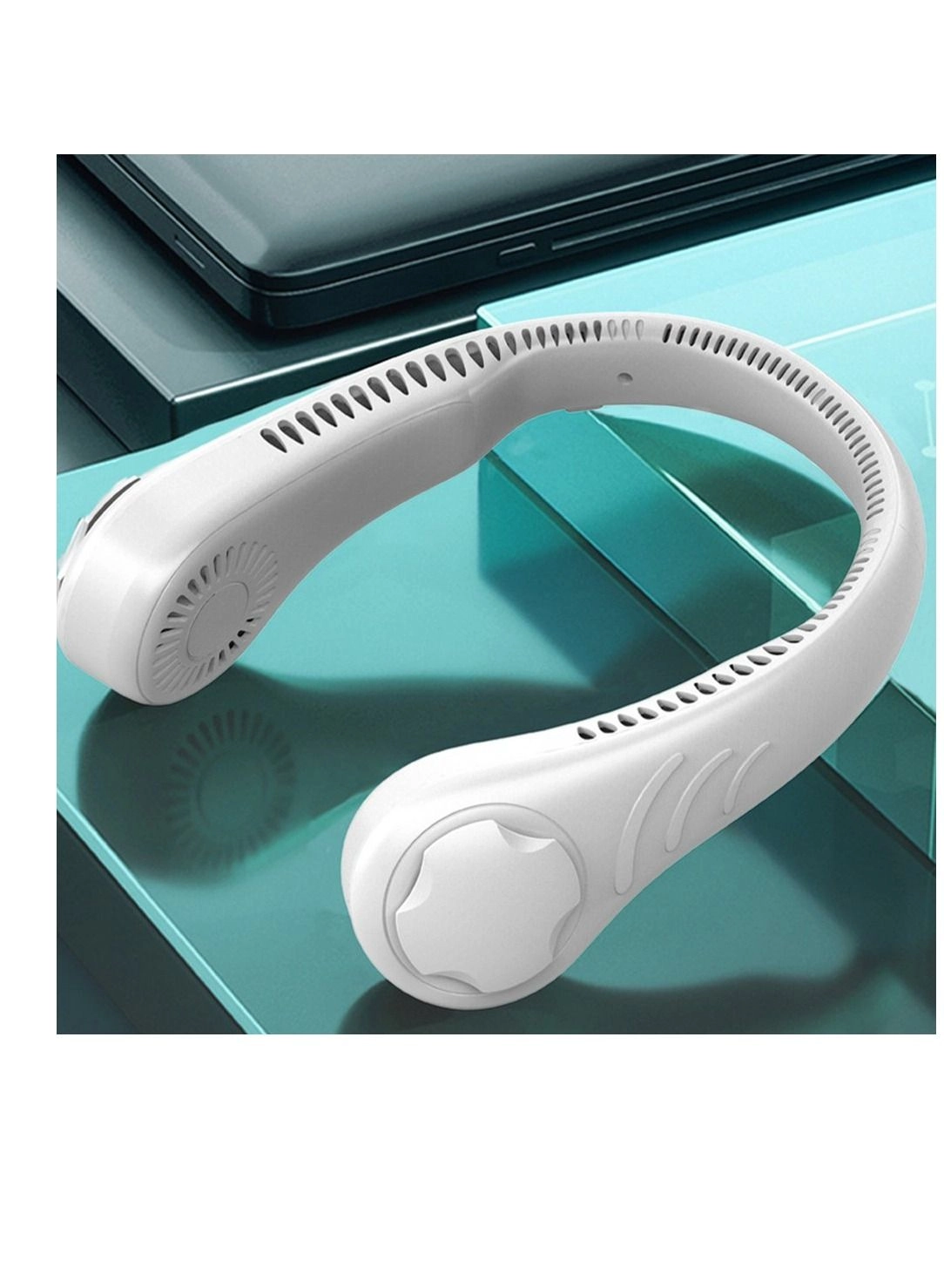 Neck Fan - 3 speeds USB rechargeable Bladeless