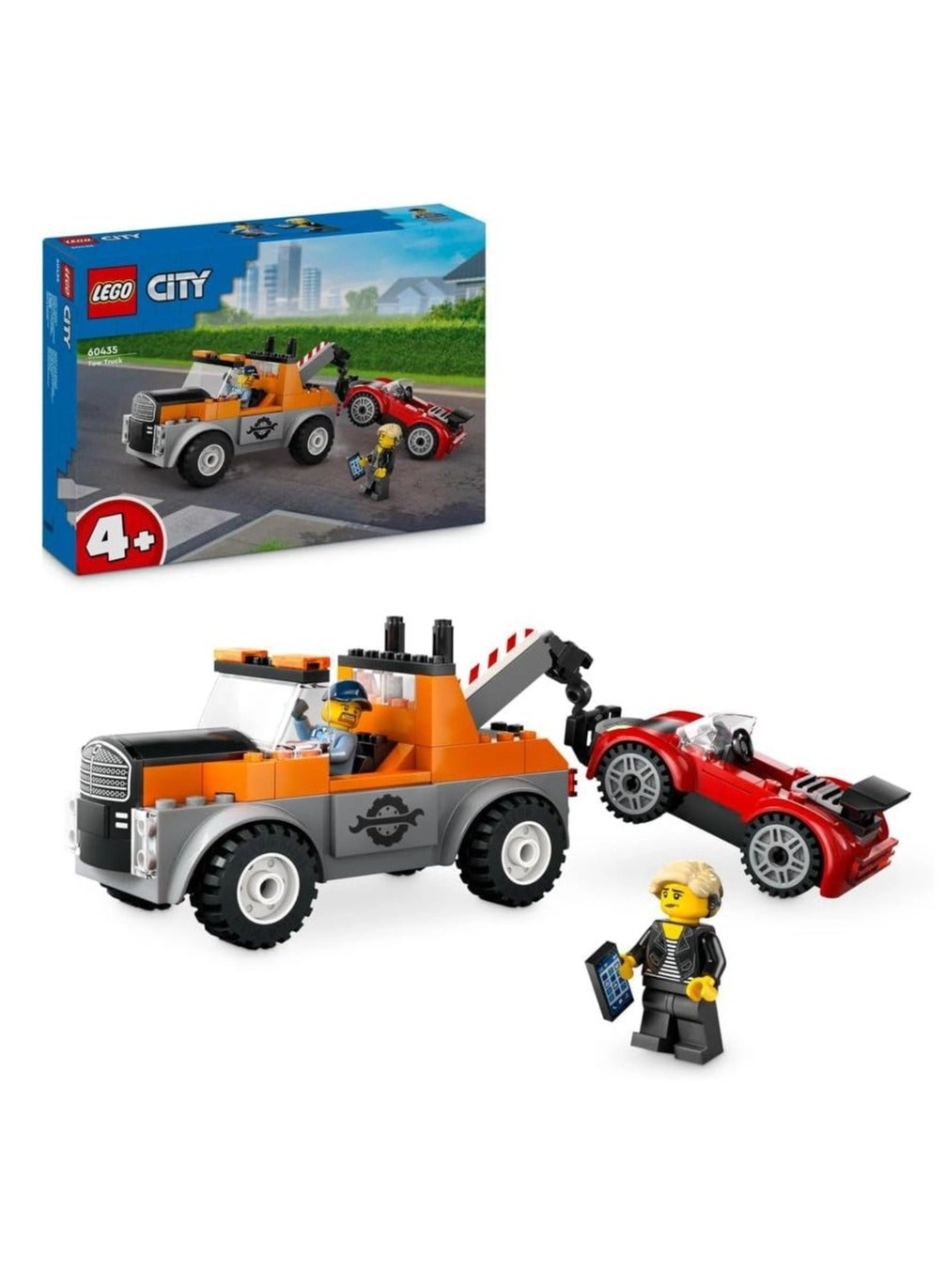 LEGO City Tow Truck and Sports Car Repair Vehicle Toy (60435) - Vehicle
