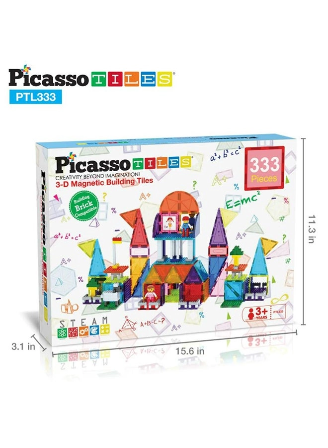 PicassoTiles Magnetic Bricks+Tiles - Sensory 3+ Years