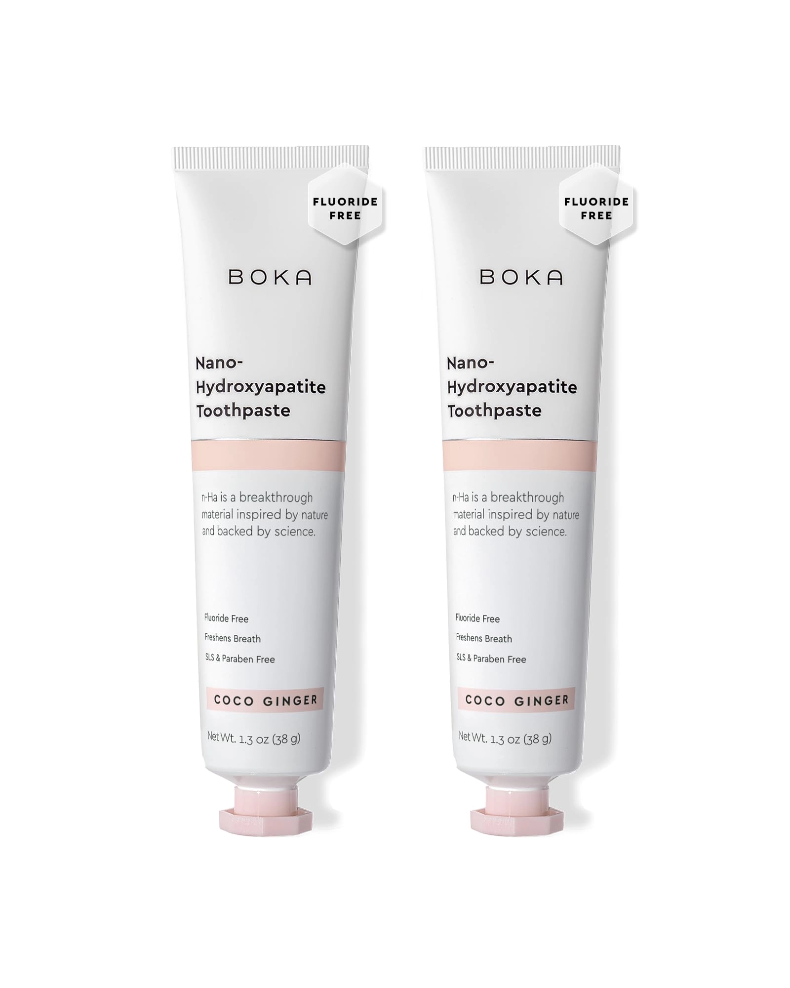 BOKA Fluoride Free Toothpaste Coco Ginger Toothpaste Adult 2.6 Fluid Ounces