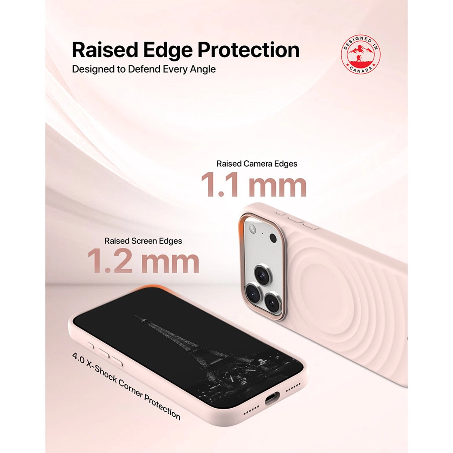 QUIVERX Ripple Case with Metallic Camera Frame for iPhone 17 Pro Max