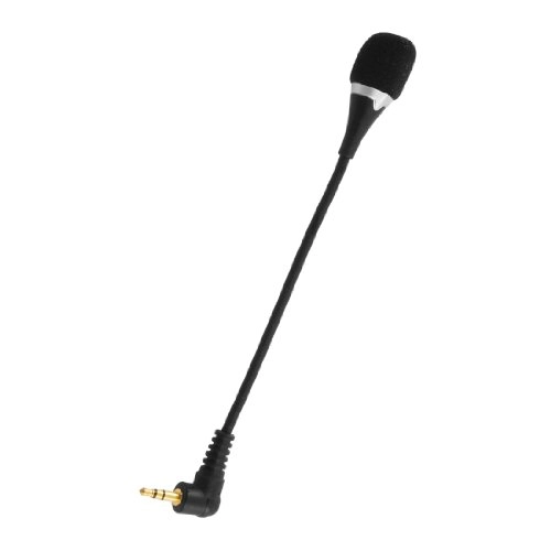 Flexible Household 3.5mm Sponge Covered Microphone 3.5mm-Mini-Jack Microphone